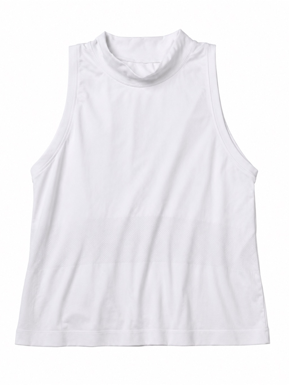 Athleta White High Neck Cropped Athletic Tank – Women’s Medium (Estimated)